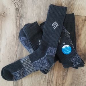 Columbia crew socks NWOT